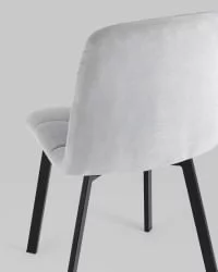 Стул Oliver Square велюр Светло-серый